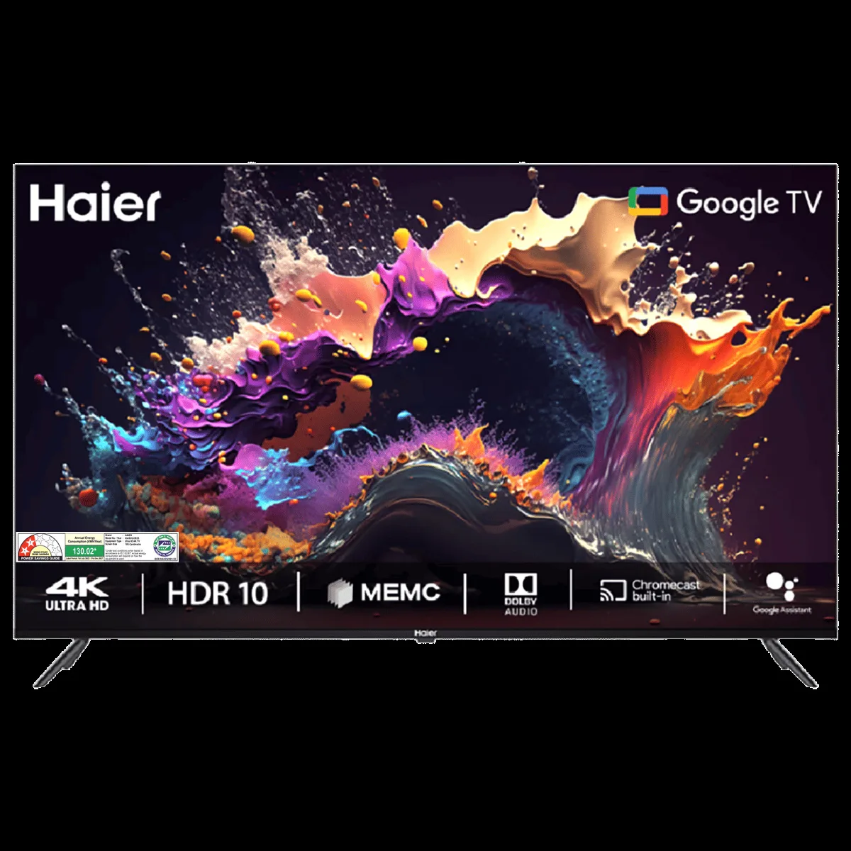 Haier 43A9UG 109 cm (43 inch) 2 Star 4K Ultra HD LED Backlit Smart Google TV with Google Assistant Support (2025 model)