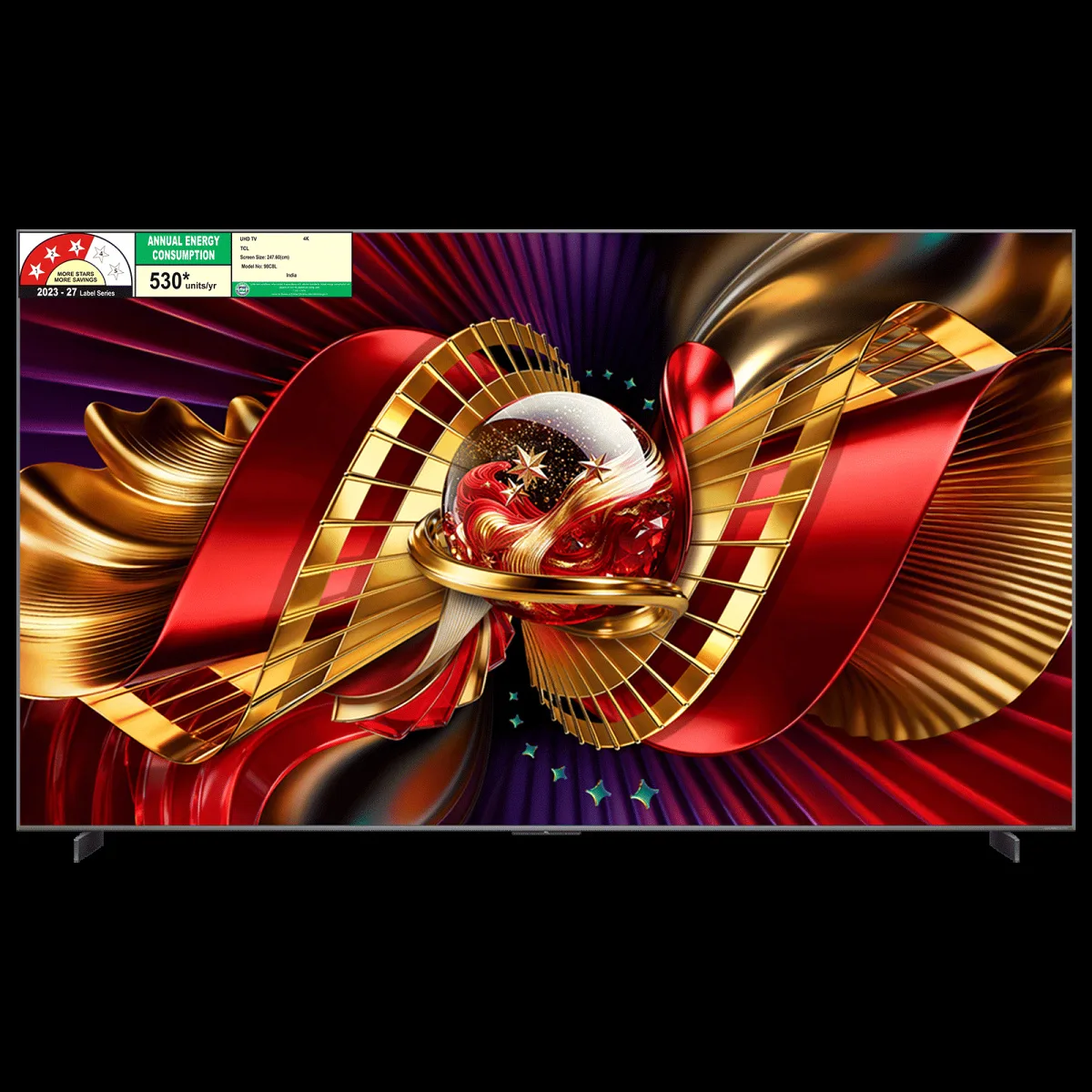 TCL C series 248.92 cm (98 inch) 3 Star SQD-Mini LED 4K Super Ultra HD Smart Google TV with Google Voice Assistant (2026 Model)