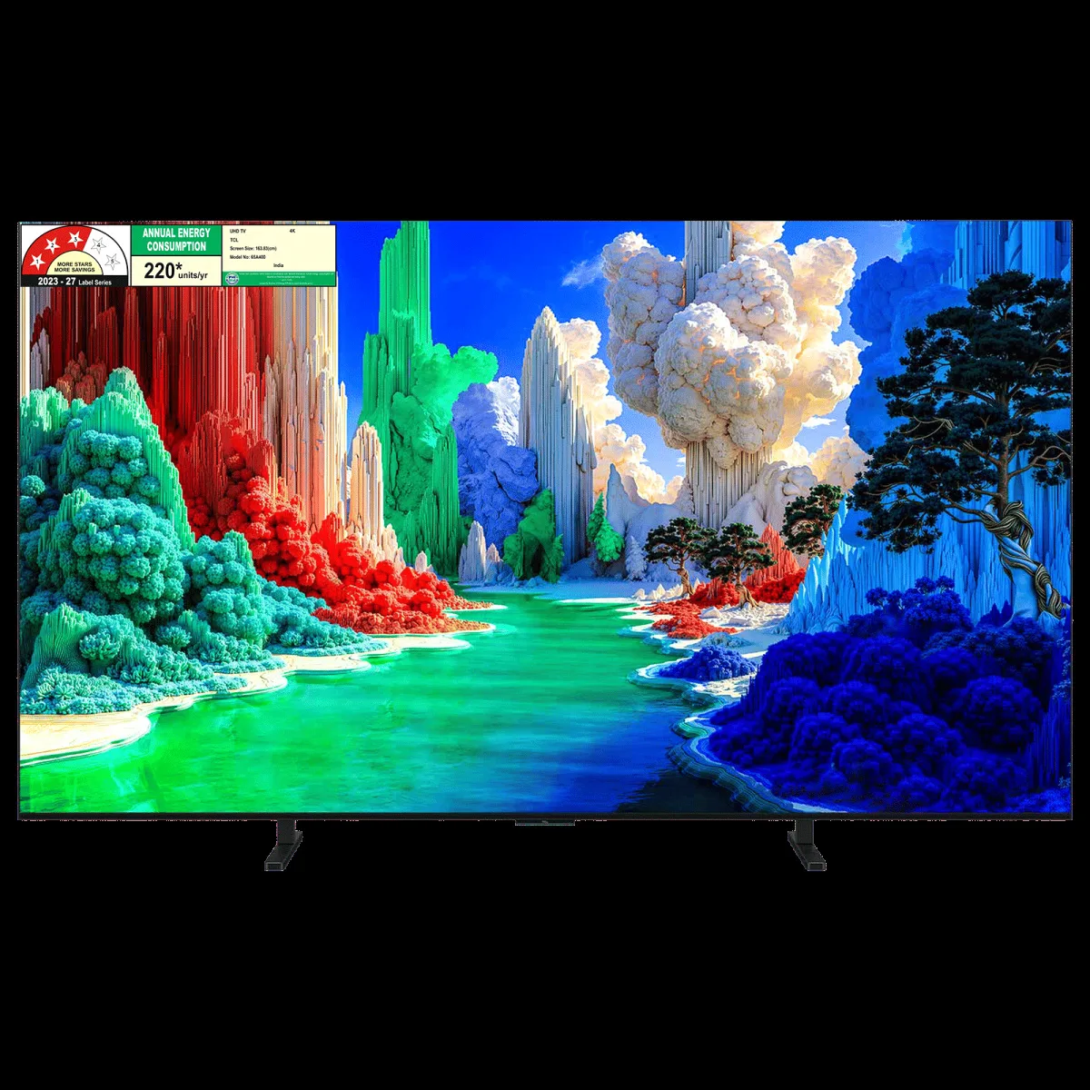 TCL P series 165.1 cm (65 inch) 3 Star QLED 4K Super Ultra HD Smart Google TV with Google Voice Assistant (2026 Model)