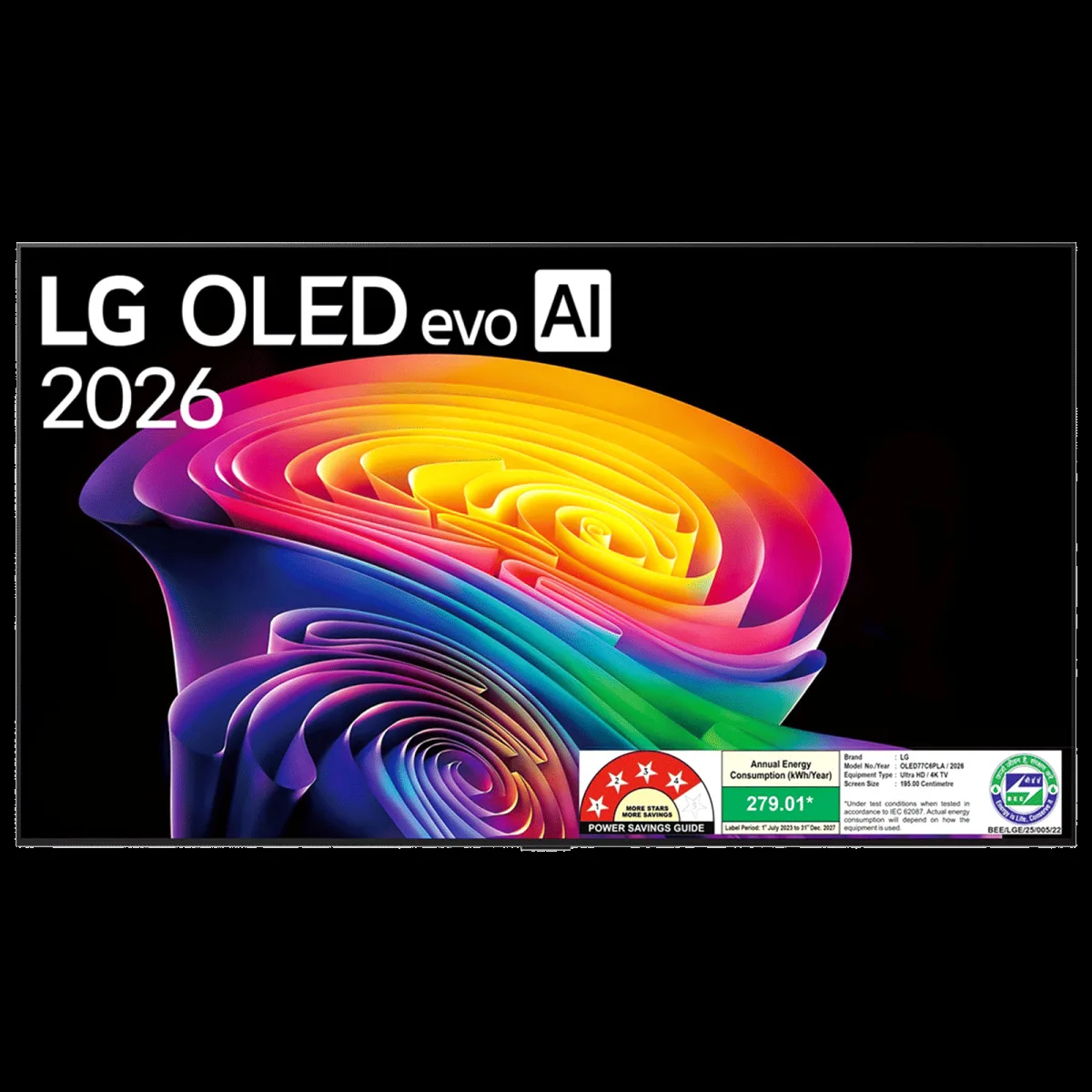 LG evo AI 195 cm (77 inch) 4 Star OLED 4K Ultra HD Smart WebOS TV with Intelligent Voice Recognition (2026 Model)