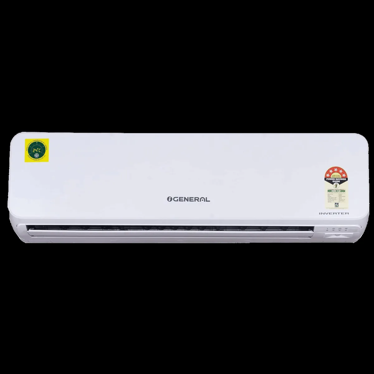 O GENERAL CGT Series 2 Ton 5 Star Inverter Split AC (Copper Condenser, PM 2.5 Filter, ASGG24CGTB-B)