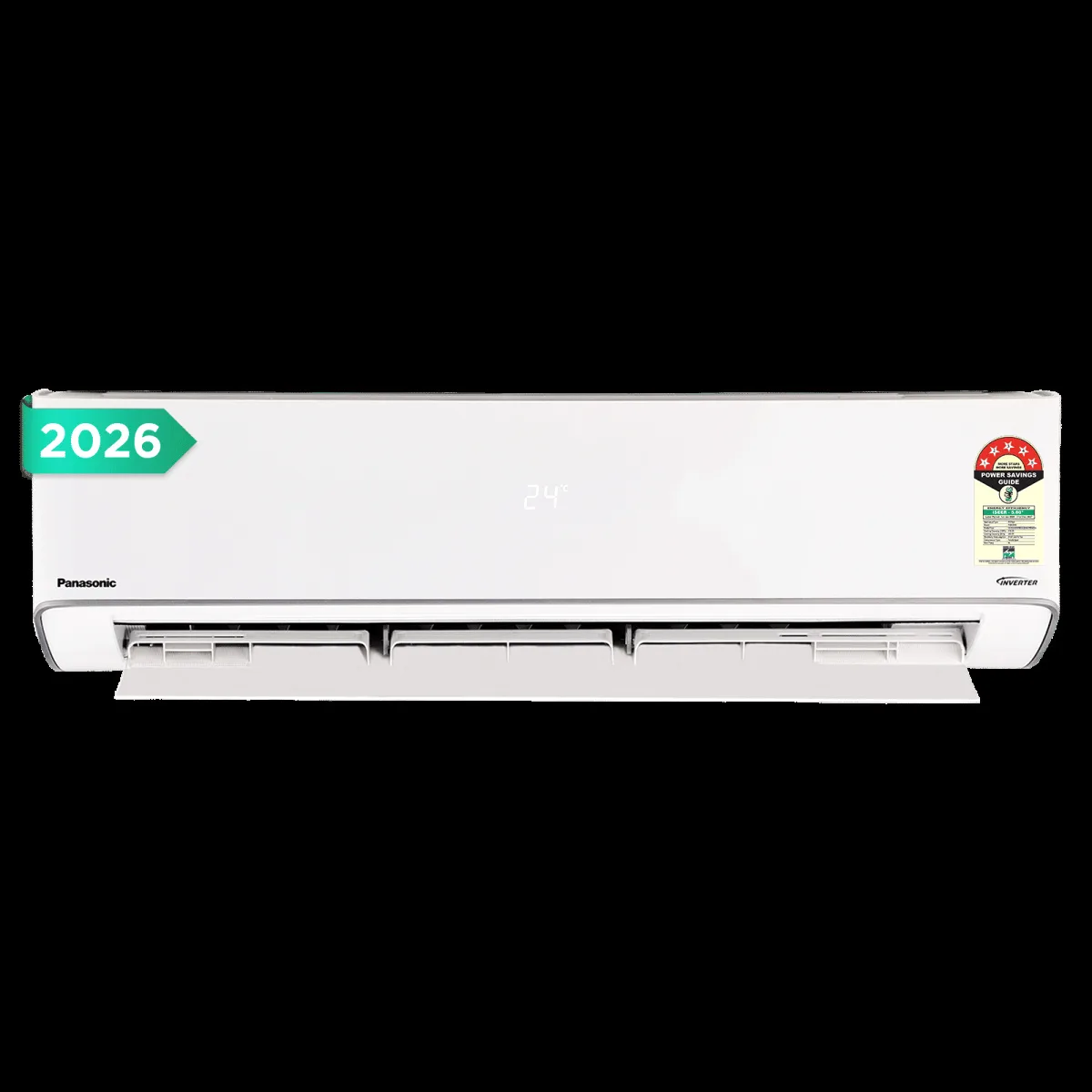 Panasonic EU 8 in 1 Convertible 2 Ton 5 Star Inverter Split Smart AC with Voice Assistant (2026 Model, Copper Condenser, CS/CU-EU24CKY5FM)