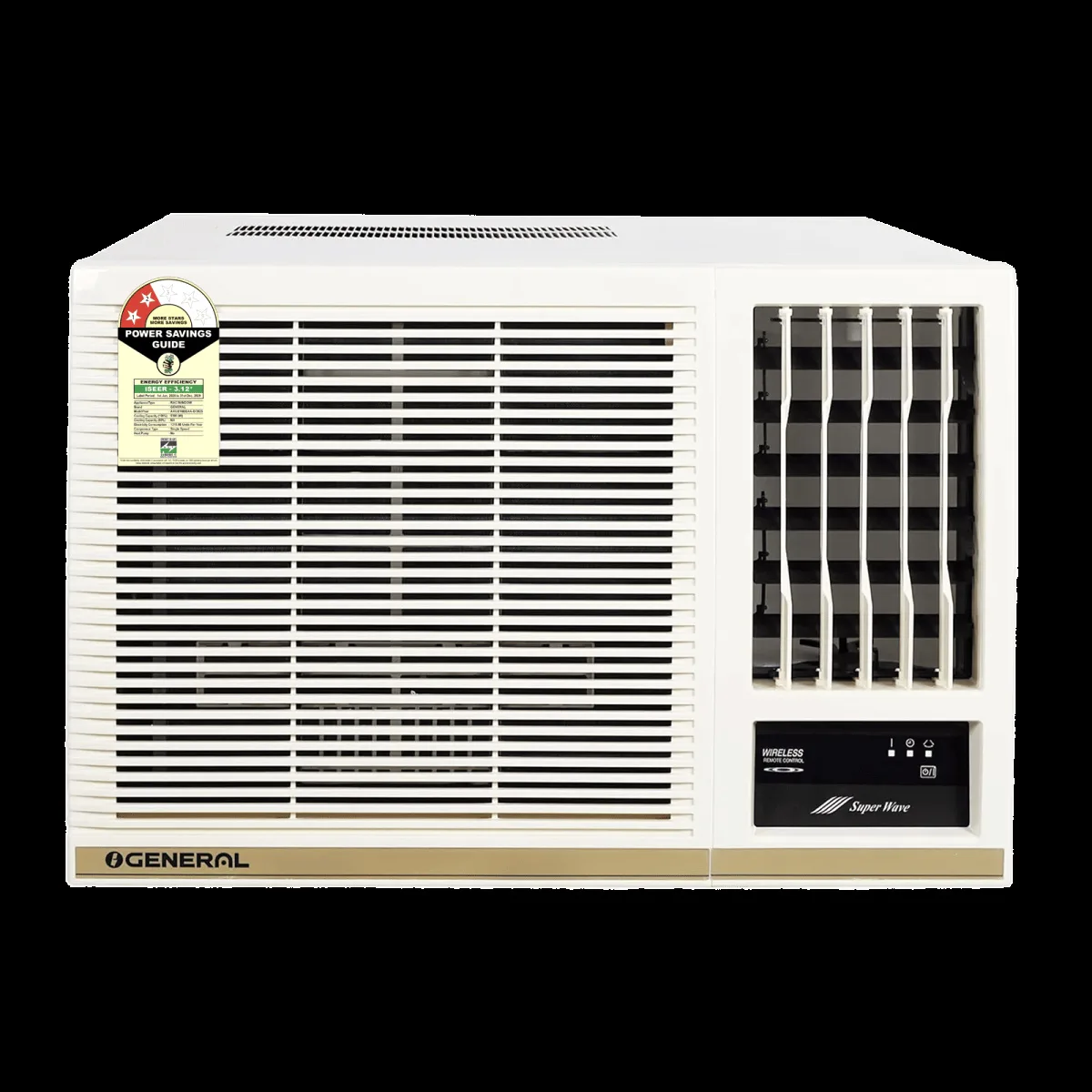 O GENERAL 1.5 Ton 2 Star Non inverter Window AC (Copper Condenser, Cathin Filter, AXGB18BBAA-B)