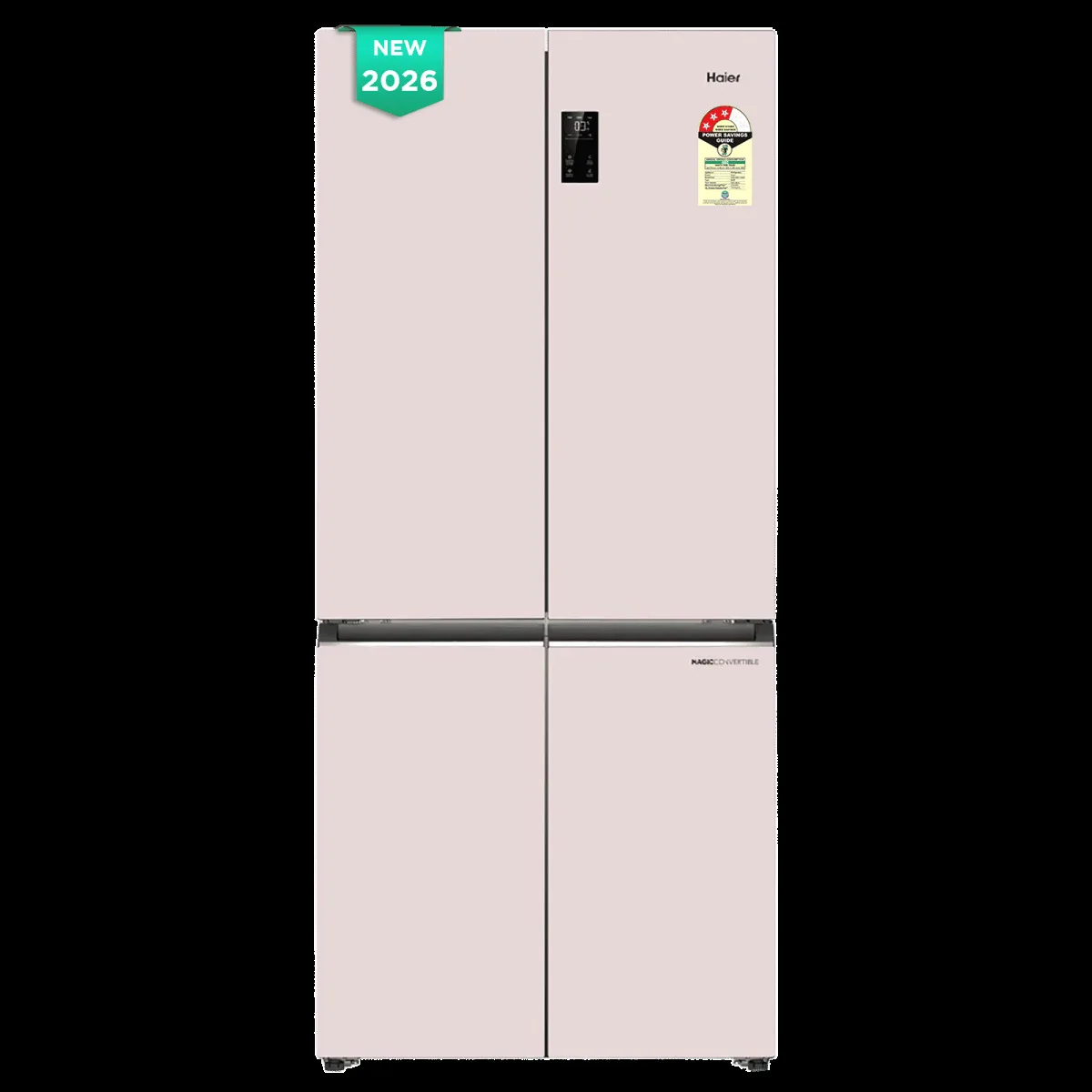 Haier Vogue Lumiere 520 Litres 3 Star Frost Free Side by Side Refrigerator with Digital Display Panel (HRB-600MP, Mauve Pink) (2026 Model)