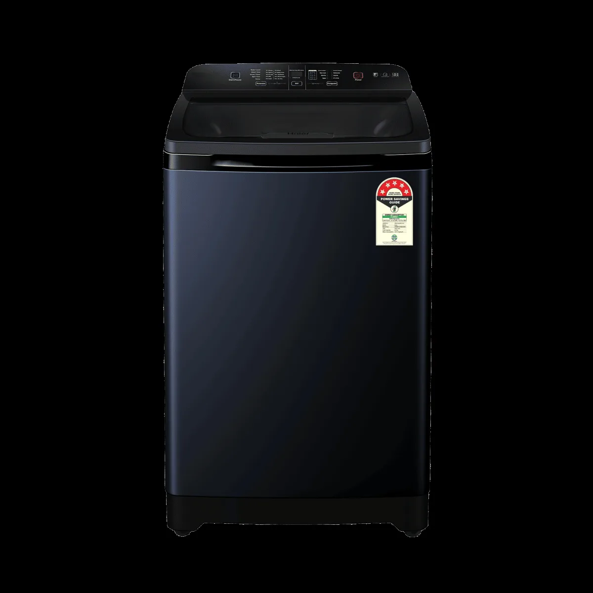 Haier 8 kg 5 Star Fully Automatic Top Load Washing Machine (678, HWM80-678BK, Child Lock, Black)