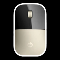 HP Z3700 Bluetooth & 2.4GHz Wireless Optical Mouse (1200 DPI, Sleek Design, Gold & Black)