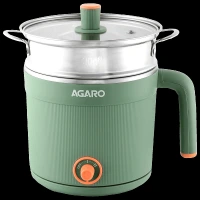 AGARO Regency 600 Watt 1.2 Litre Multi Cook Electric Kettle with Auto Shut Off (Green)