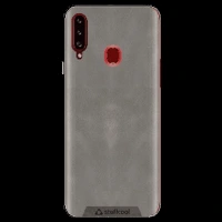 stuffcool Leather Soft Back Cover SAMSUNG Galaxy A20s (Bumper & Shock Protection, Grey)