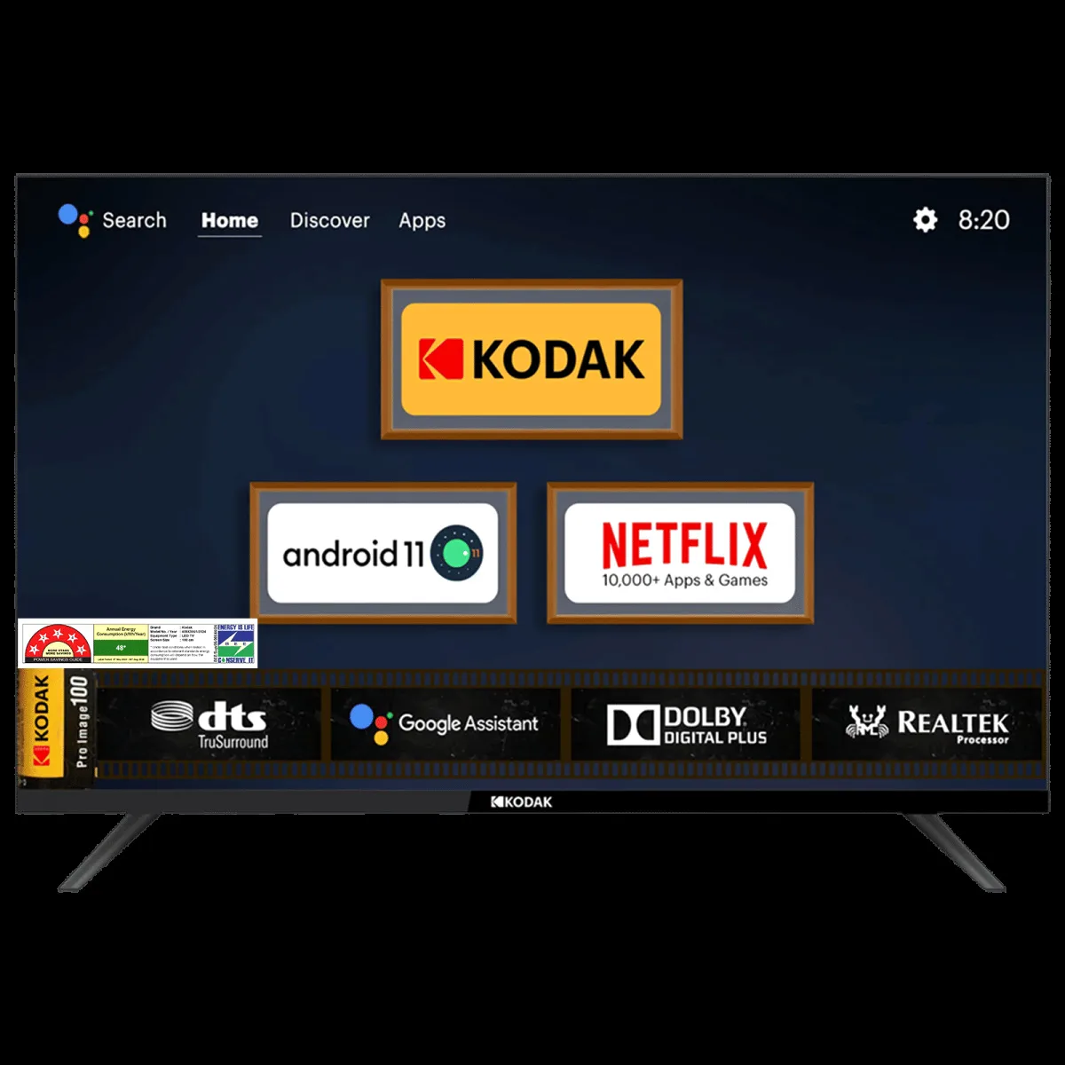 KODAK 9XPRO 100 cm (40 inch) Full HD LED Smart Android TV with Dolby Digital Plus (2024 model)