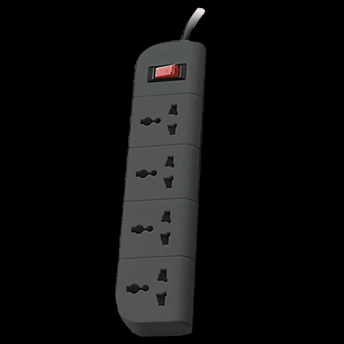 belkin Economy Series 6 Amps 4 Sockets Surge Protector with Individual Switch (1.5 Meters, Heavy Duty Cable Overload Protection, F9E400ZB, Grey)