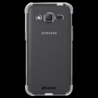AMZER AMZ98624 Soft TPU Back Cover for Samsung Galaxy J2 (Wear And Tear Protection, Black)