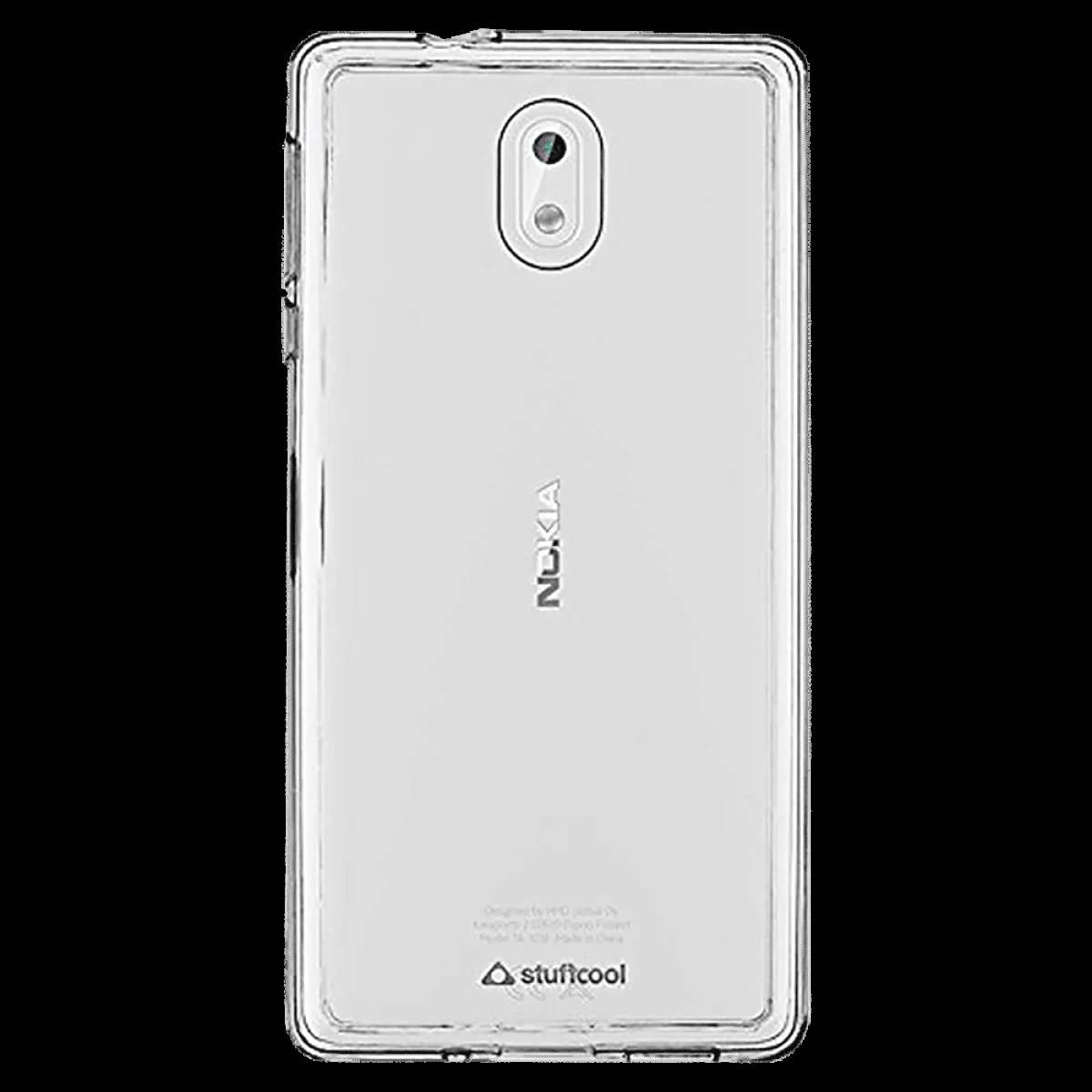 Stuffcool Blendo Hybrid Polycarbonate Back Cover for Nokia 3 (Camera Protection, Transparent)