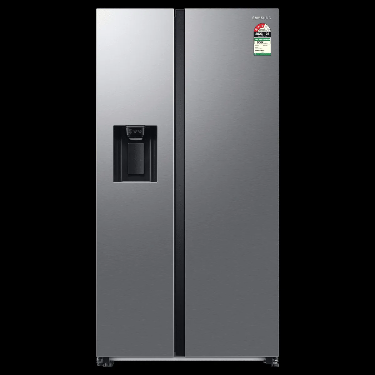 SAMSUNG 633 Litres 3 Star Auto Defrost Side by Side Convertible Refrigerator with Twin Cooling Plus (RS78CG8543SLHL, EZ Clean Steel)