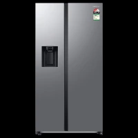 SAMSUNG 633 Litres 3 Star Auto Defrost Side by Side Convertible Refrigerator with Twin Cooling Plus (RS78CG8543SLHL, EZ Clean Steel)