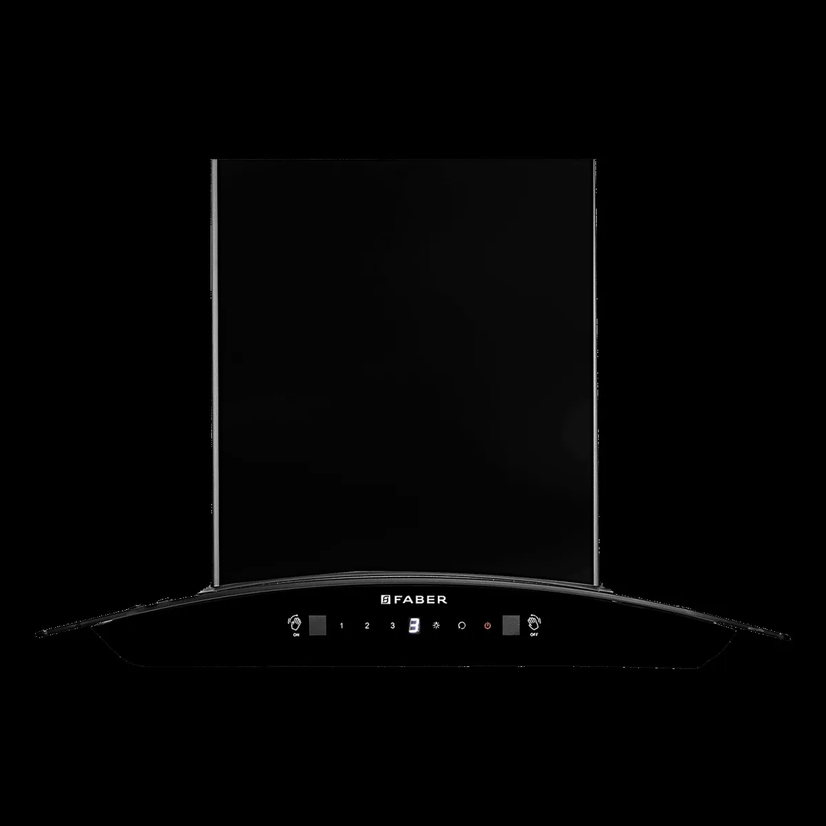 FABER SUNNY IN HC SC FL LG 60cm 1200m3/hr Ducted Auto Clean Wall Mounted Chimney with Touch & Gesture Control (Black)