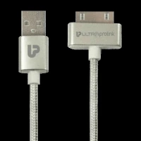 ultraprolink iDock Type A to 30 pin 4.95 Feet (1.5 M) Cable (Tangle-free Design, Silver)