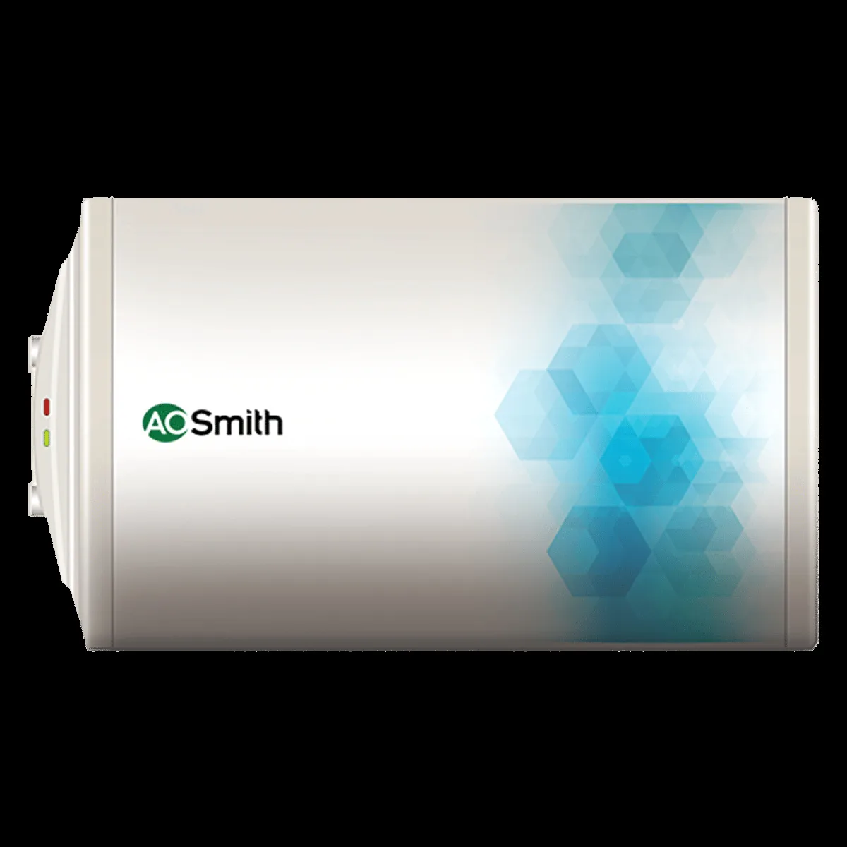 AO Smith 15 Litres 3 Star Horizontal Storage Water Geyser with Glass Coated Incoloy Heating Element (White)
