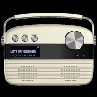 SAREGAMA Carvaan 6W Portable Bluetooth Speaker (5000 Pre Loaded Songs, Stereo Channel, White)