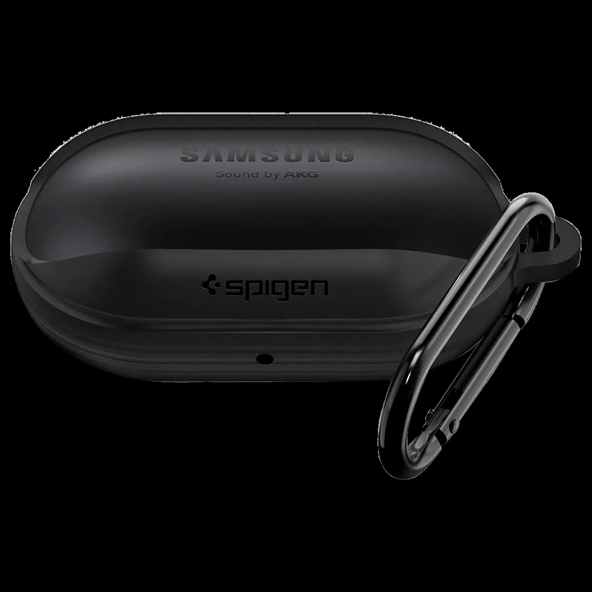spigen Liquid Air Silicone Full Cover Case For Galaxy Buds+/Galaxy Buds (Precise Cutouts, ASD00260, Black)