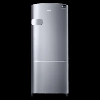 SAMSUNG Stylish Grande 183 Litres3 Star Direct Cool Single Door Refrigerator with Anti Bacterial Gasket (RR20C2Y23S8/HL, Elegant Inox)