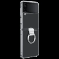 SAMSUNG UL-Certified Recycled Back Cover for SAMSUNG Galaxy Z Flip4 (Backside Ring Attachment, Transparent)