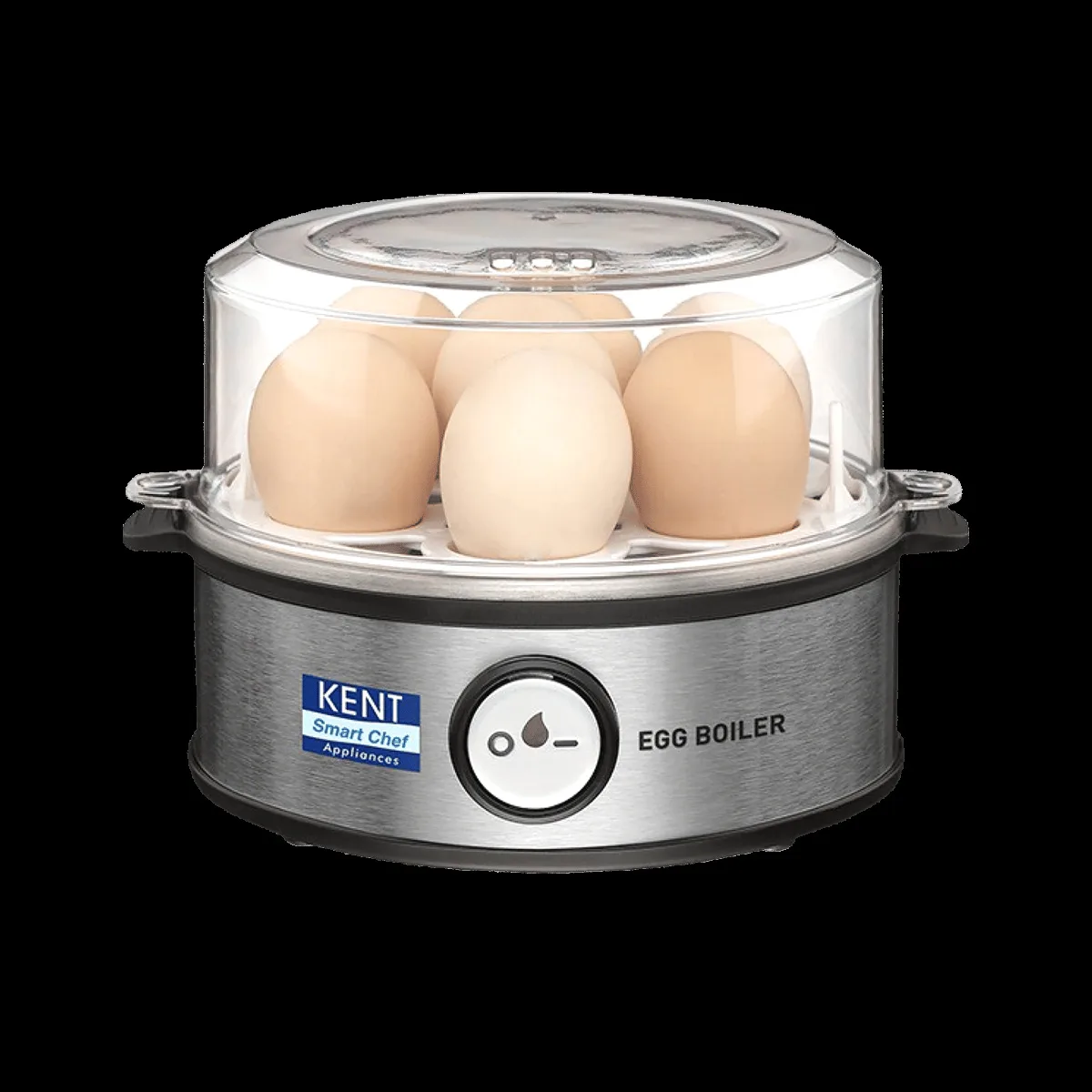 KENT Instant 7 Egg Electric Egg Boiler with Auto Shut Off (Silver)