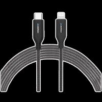 stuffcool Chief Type C to Lightning 4.9 Feet (1.5M) Cable (Compatible with iPhones, Black)