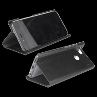 stuffcool Flipit Soft Leather Flip Cover for Redmi 7 (Built-in Stand, Black)