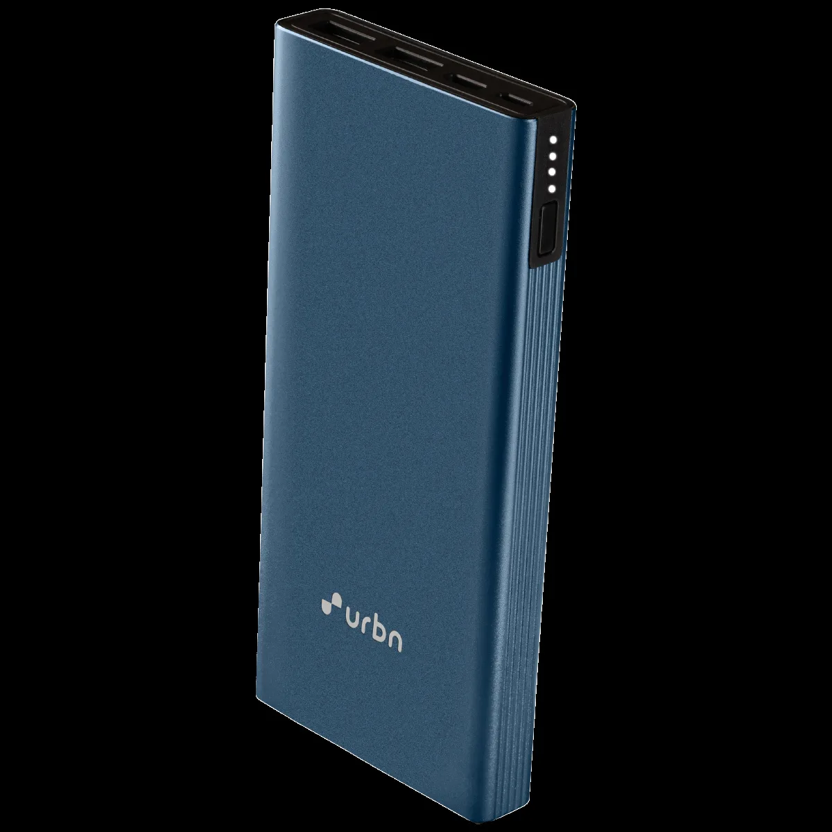 urbn 10000 mAh 20W Fast Charging Power Bank (1 Micro USB Type B, 1 Type C & 2 Type A Ports, Ultra Slim Metal Body, BIS Certified, Blue)