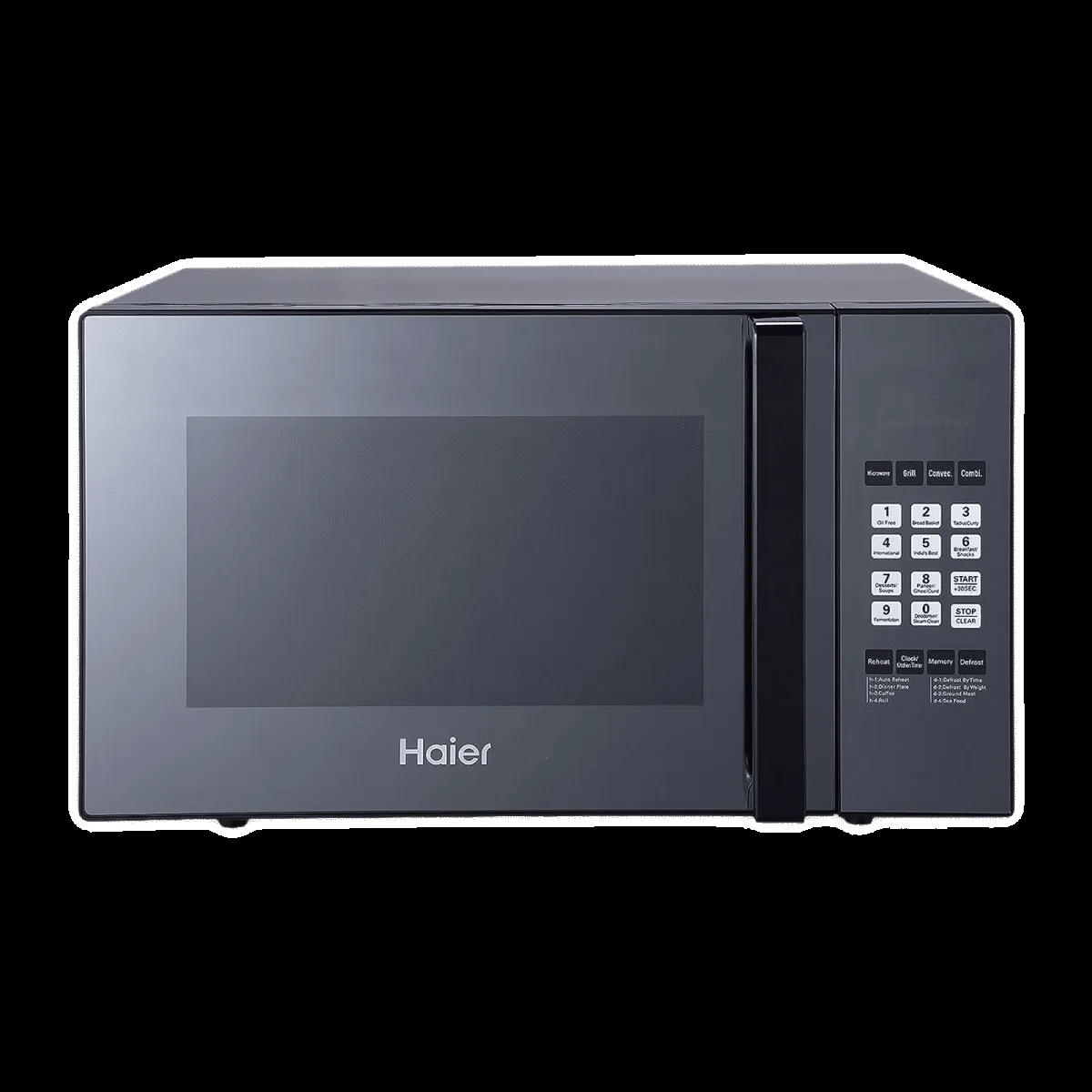 Haier 25L Convection Microwave Oven with 305 Autocook Menu (HIL2501CBSH, Black)