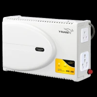 V-Guard 6 Amps Voltage Stabilizer For Up to 203cm (80") TV / SetTop Box / Home Theatre / Gaming Console / Photostat Machine (140 - 295 V, Built-In Thermal Overload Protection, Digi 200, White)