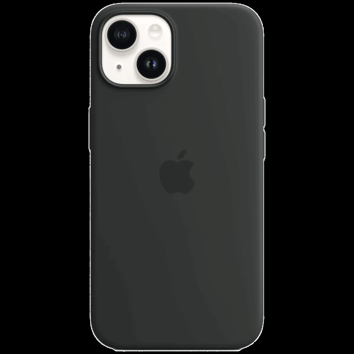 Apple Soft Silicone Back Cover for Apple iPhone 14 (MagSafe Charging Support, Midnight)