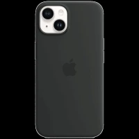 Apple Soft Silicone Back Cover for Apple iPhone 14 (MagSafe Charging Support, Midnight)