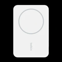 belkin BoostCharge 5000 mAh 10W Fast Charging Power Bank (1 Type C Port, Wireless Charging, White)