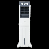 VOLTAS Slimm 55 Litres Tower Air Cooler with Fully Collapsible Louvers (Ice Chamber, White & Grey)