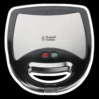 Russell Hobbs RST750M3 750W 2 Slice 3-in-1 Sandwich Maker with Detachable Multi-Plate (Black & Silver)