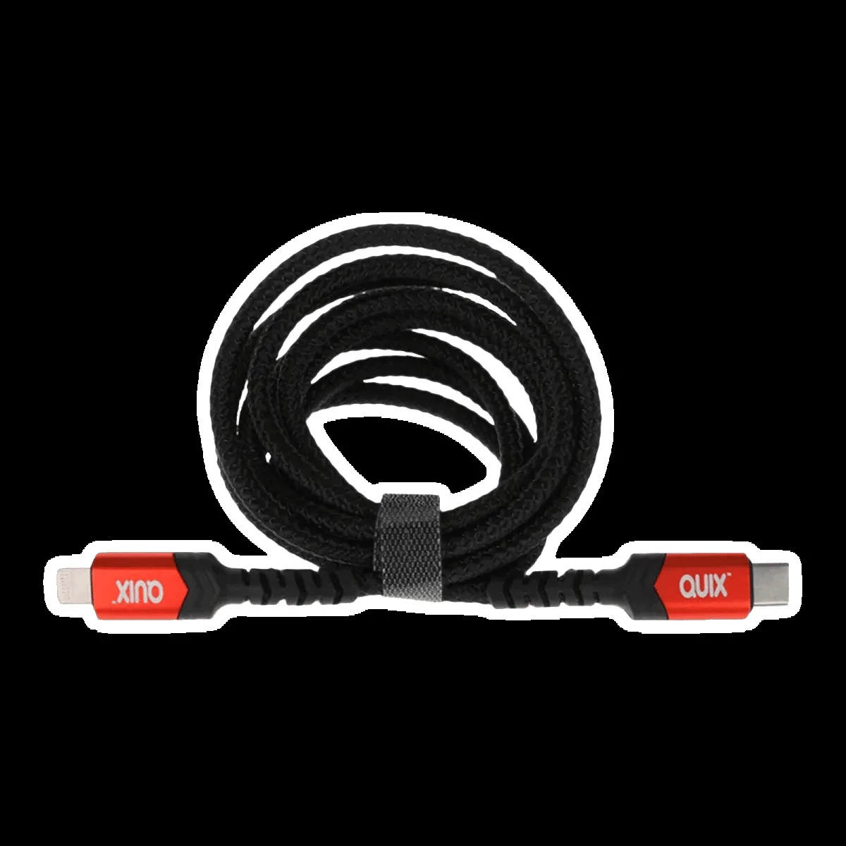 Quix Type C to Lightning Connector 4.95 Feet (1.5 M) Cable (Sync & Charge, Black)