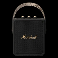 Marshall Stockwell II 20W Portable Bluetooth Speaker (IPX4 Water Resistant, 20 Hours Playtime, Stereo Channel, Black/Brass)
