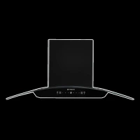 FABER HOOD SUNNY IN HC SC FL LG 90cm 1200m3/hr Ducted Auto Clean Wall Mounted Chimney with Touch & Gesture Control (Black)