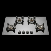 KAFF INF 804 Tempered Glass Top 4 Burner Automatic Electric Hob (Flame Failure Device, Black)