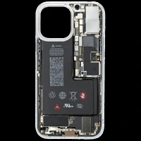 QUIX X-Ray Stylish Soft TPU Back Cover for Apple iPhone 14 Plus (Supports Wireless Charging, Multi Color)
