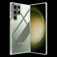 GRIPP Hard Silicon Back Case for Samsung Galaxy S23 Ultra (UV Coated, Transparent)