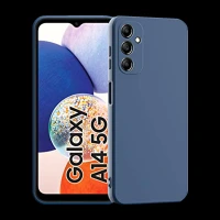 in base Silicon Back Cover for Samsung A34 (360 Degree Protection, Blue)