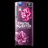SAMSUNG Stylish Grande 183 Litres4 Star Direct Cool Single Door Refrigerator with Anti Bacterial Gasket (RR20C1724CR/HL, Camellia Purple)
