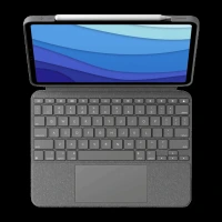 logitech Combo Touch Bluetooth Detachable Keyboard for Apple iPad Pro 11 Inch (1st, 2nd, 3rd & 4th Gen) with Touchpad (Adjustable Kickstand, Oxford Grey)
