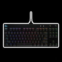 logitech G PRO Wired Gaming Keyboard with RGB Backlit Keys (GX Blue Clicky Mechanical Switches, Black)