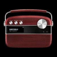 SAREGAMA Carvaan Telugu Music Player (50 Plus Dedicated Stations, SC03, Cherrywood Red)