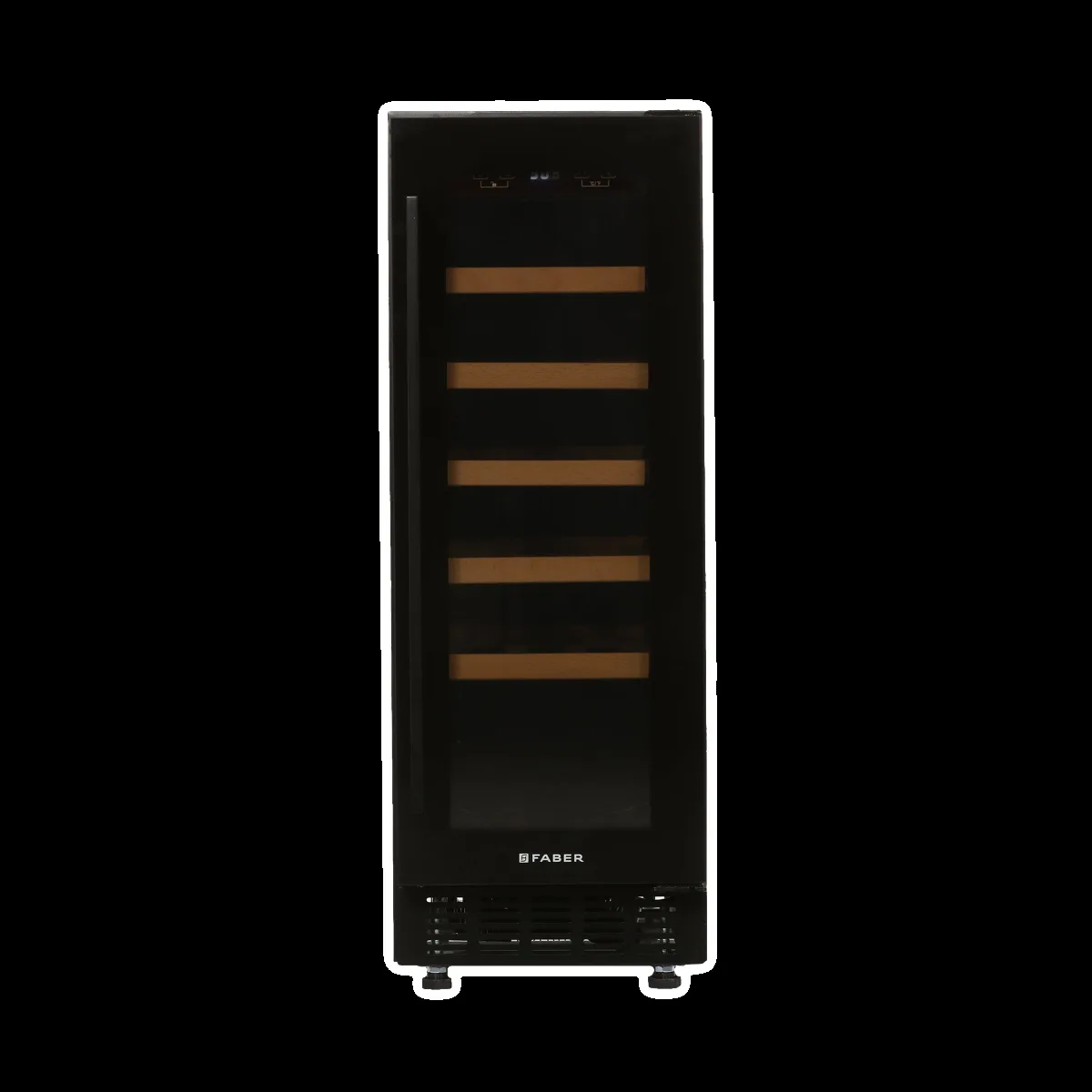 FABER 58 Litres 33 Bottles Wine Cooler (Touchpad Controller, FWCJCF88, Black)