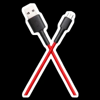 Mi Type A to Micro USB 3.3 Feet (1M) Cable (Tangle Free Design, Red)