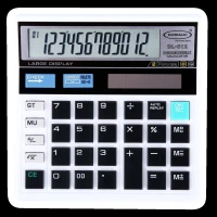 BAMBALIO Basic Calculator (12 Digits-Large Display, BL-512 W, White)